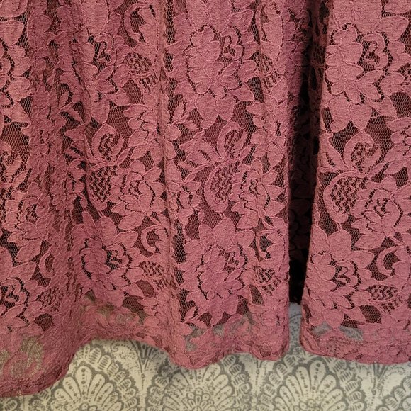 Altar'd State Pink/Mauve Above Knee Lace Dress - sz M - Picture 7 of 10